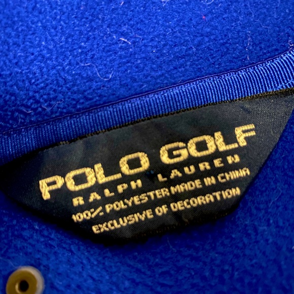 Men’s Medium Blue Polo / Ralph Lauren Sweater - Exclusive of Decoration - Picture 3 of 4
